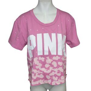 Victoria's Secret Love Pink Crop  Boxy Top